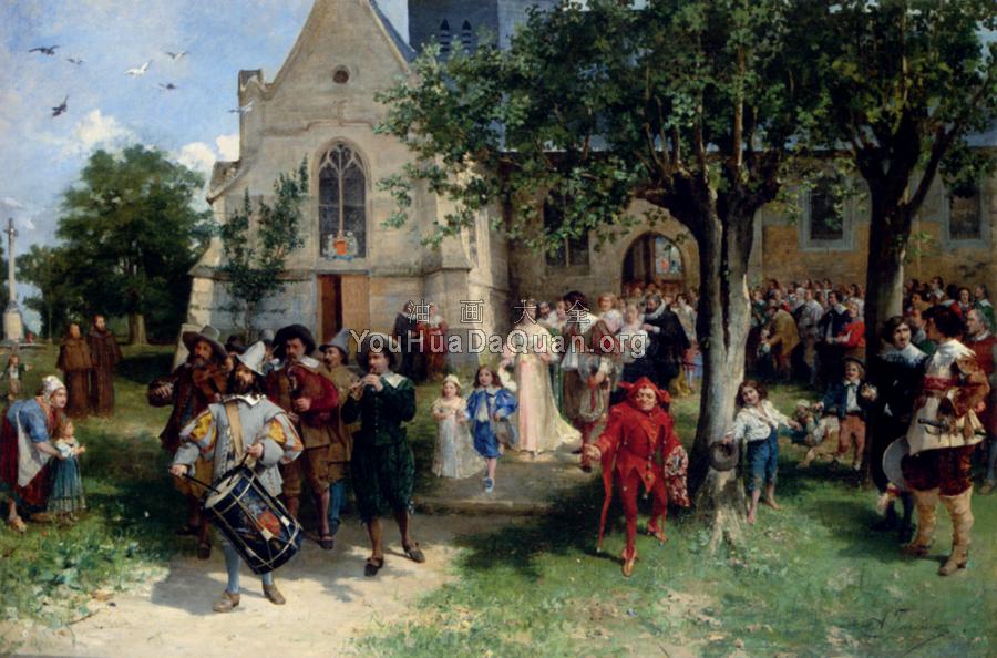 Jacomin Alfred Louis Vigny The Baptism - 约瑟夫·伊斯拉尔斯